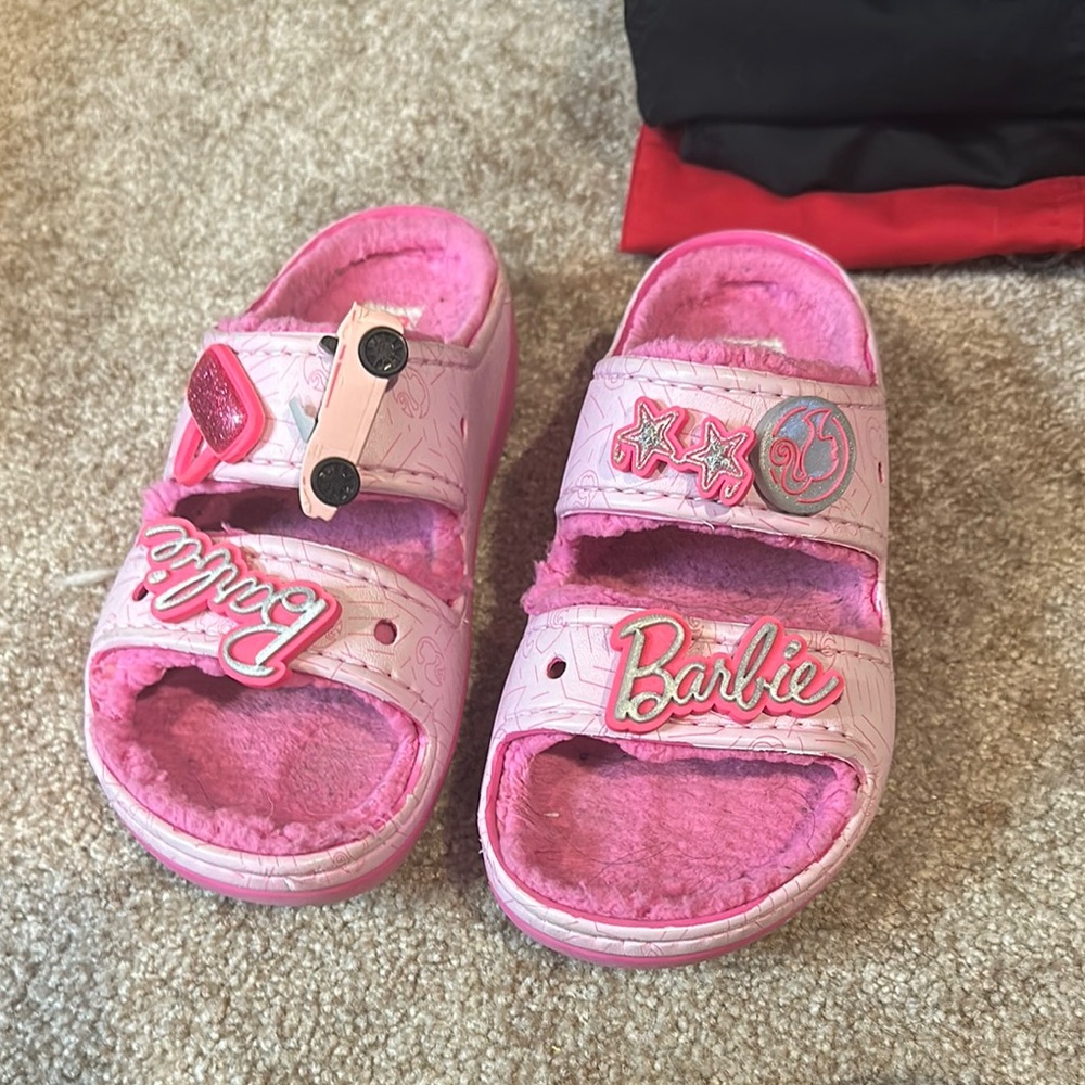 Barbie Kids Pink croc Sandals